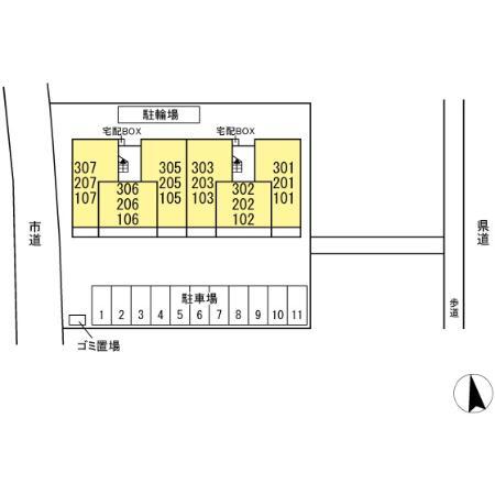 【ボヌール殿内の建物外観】