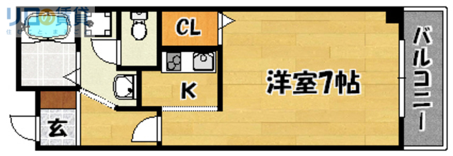 大阪市東淀川区相川のマンションの間取り