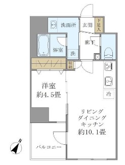 【パインステージ白金高輪の間取り】