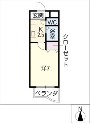 植田山ＤＳ・１マンションの間取り