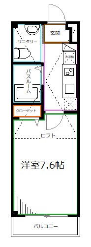 杉並区井草のマンションの間取り