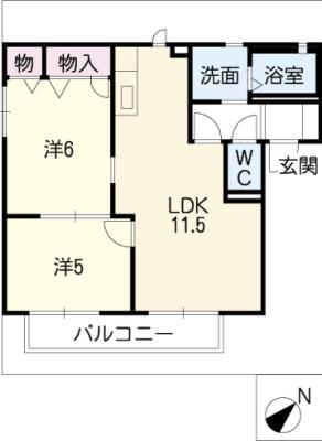 ウィステリア天白　Ａ棟の間取り