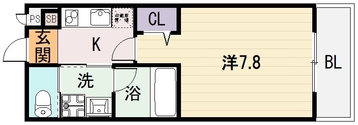 Blindalley東本町の間取り