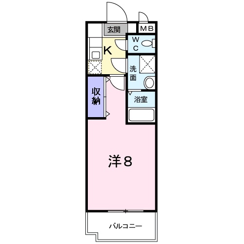 松江市東津田町のマンションの間取り