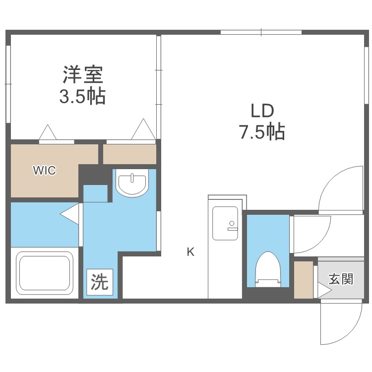 ロイヤルガーデン北６条の間取り