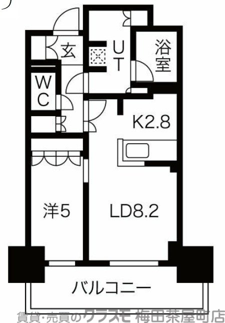 ローレルタワー堺筋本町の間取り