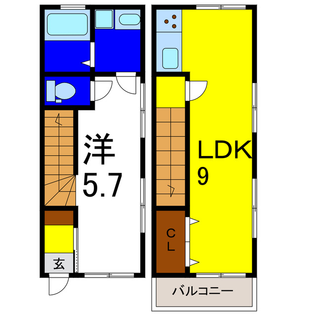 カオス藍住Cの間取り