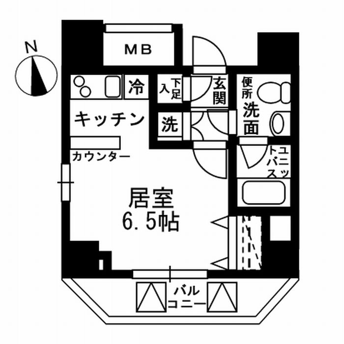 文京区湯島のマンションの間取り