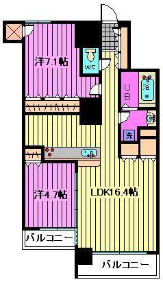 グランドミッドタワーズ大宮スカイタワーの間取り