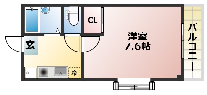 エクシード五条の間取り