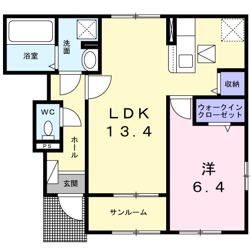 セラヴィの間取り