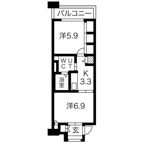 シティコート目黒の間取り