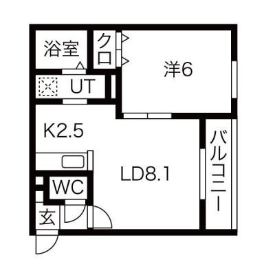 ルポール苫小牧の間取り