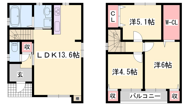 ヴィレッジ陽光の間取り