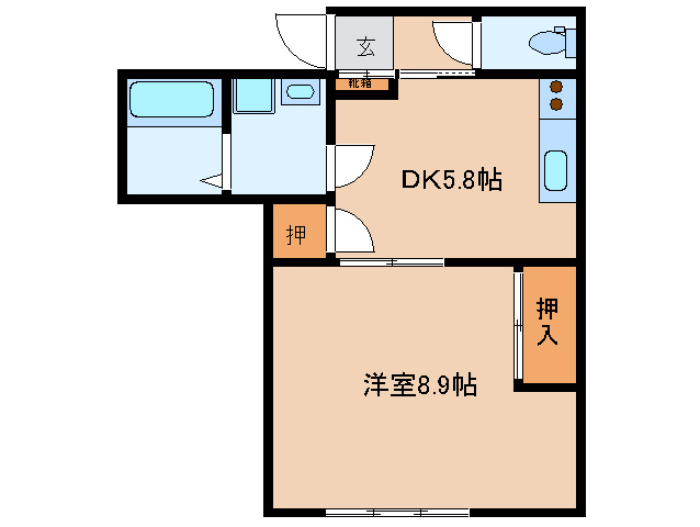 あづまアパートの間取り