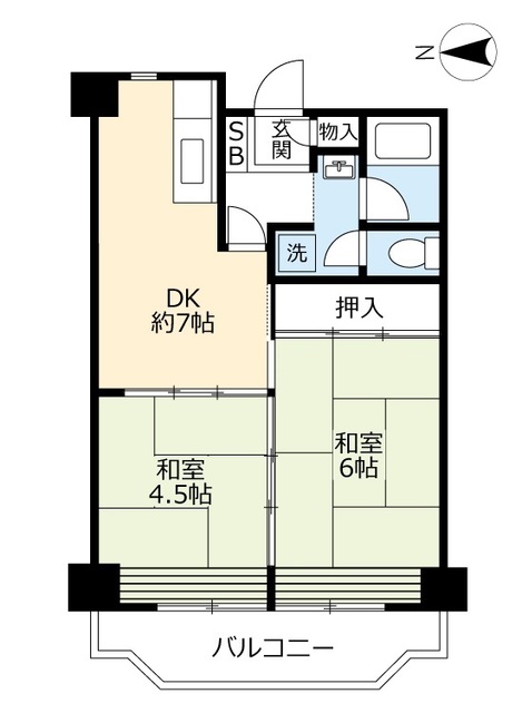 ＵＲ豊成の間取り