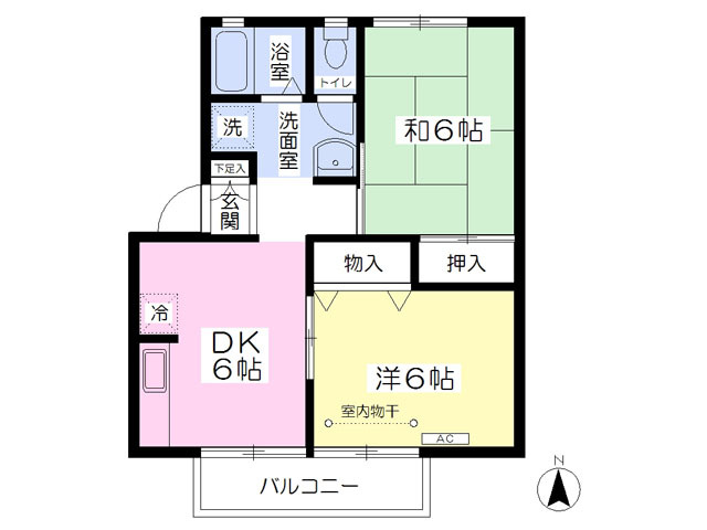 ヴェルドミールＢの間取り