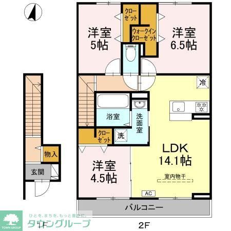 (仮)D-ROOM高砂7丁目の間取り