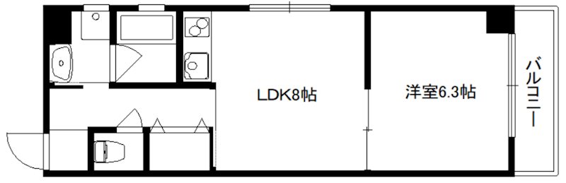 上御所エクセル三宅の間取り