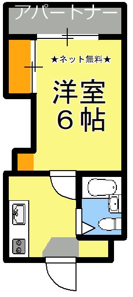 鹿児島市唐湊のマンションの間取り