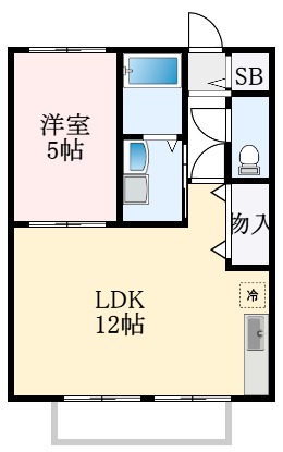 堺市中区八田北町のアパートの間取り