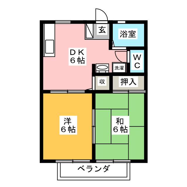 ファミーユ堀　Ｂの間取り