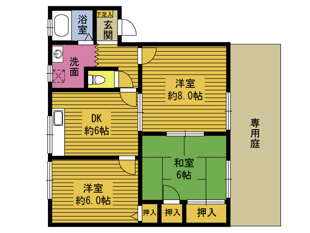 シャルマン２１の間取り