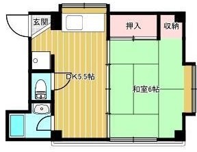 鹿児島市南林寺町のマンションの間取り