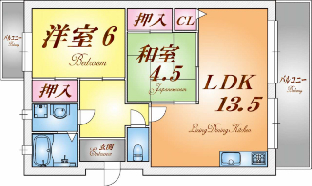 大沢マンションの間取り