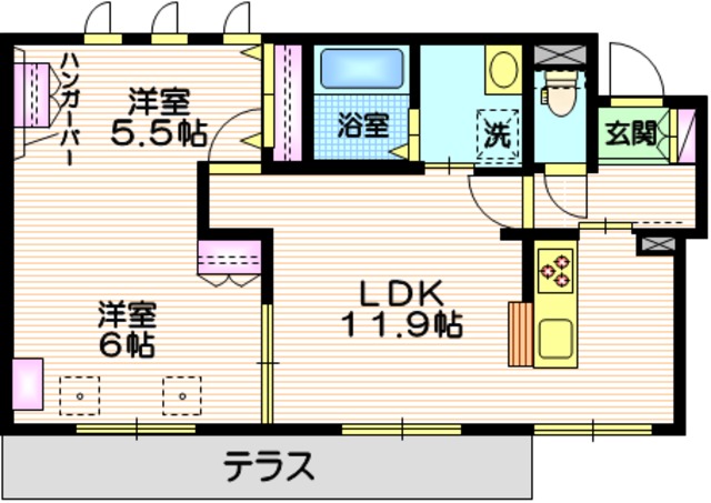 TDメゾン(ティーディーメゾン）の間取り