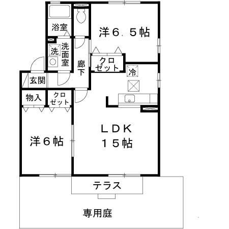 シーショア五色山Ｂ棟の間取り