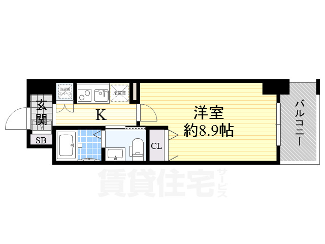 ルクレ京橋の間取り