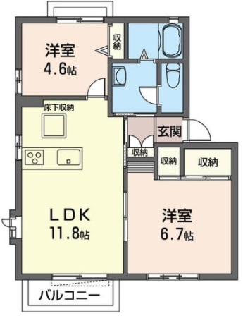 アビタシオンＫ・Ｙの間取り