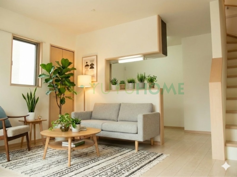 居室・リビング　家具の設置無し（ＣＧ）