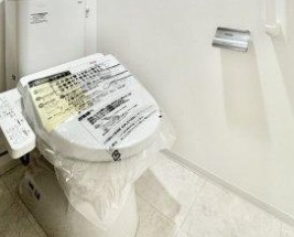 トイレ　ゆったりとした空間のトイレです