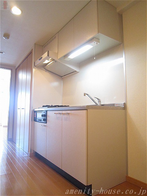 キッチン　●2口ガスコンロのシステムキッチン！（グリル付き）