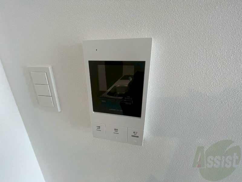 セキュリティ　モニタ付インターホンでセキュリティ面も安心です。