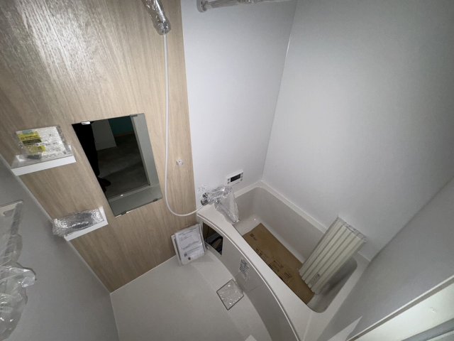 バス・シャワールーム　工事中の写真です