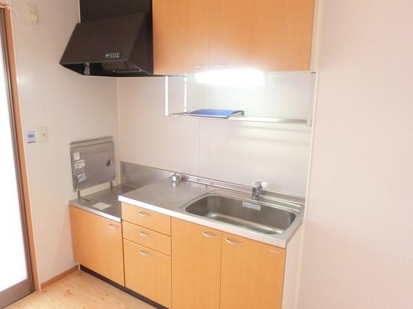 キッチン　ガスコンロ設置可！