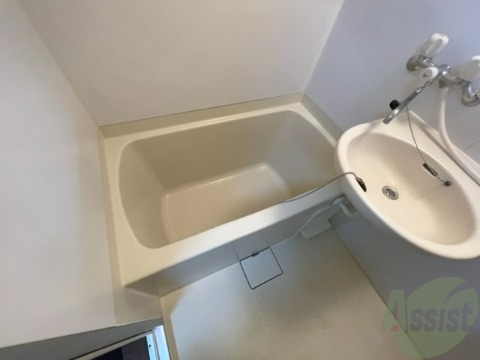 バス・シャワールーム　シンプルなお風呂です。一日の疲れをたっぷりと癒してくれます。