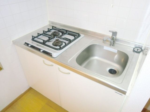 キッチン　★２口ガスのシステムキッチンです★
