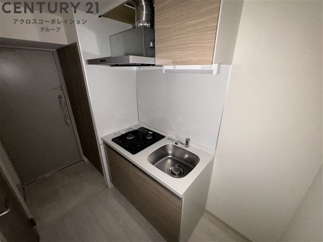 キッチン　2口ガスコンロ付で機能的なキッチンです！