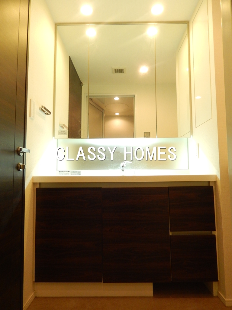 洗面設備　2010年竣工　ザ・ヒルトップタワー高輪台：独立洗面台