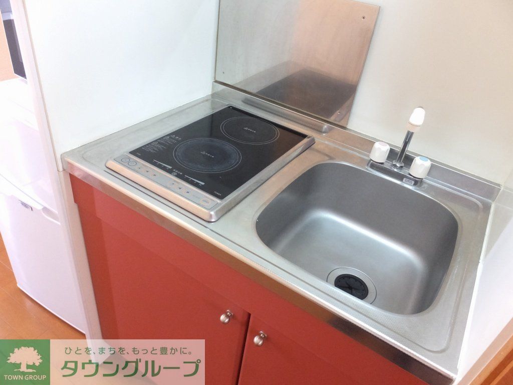 キッチン　２口コンロのラジエントヒーター仕様です。