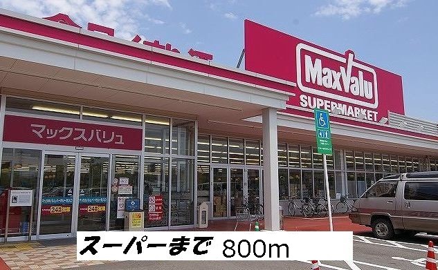 スーパー　イオンマックスバリュー（スーパー）まで800m