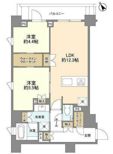 ピアース渋谷本町レジデンスの間取り写真