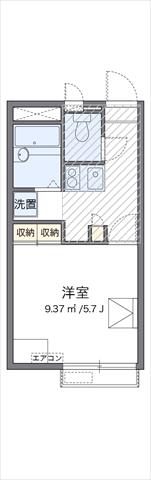 レオパレス足高の間取り写真