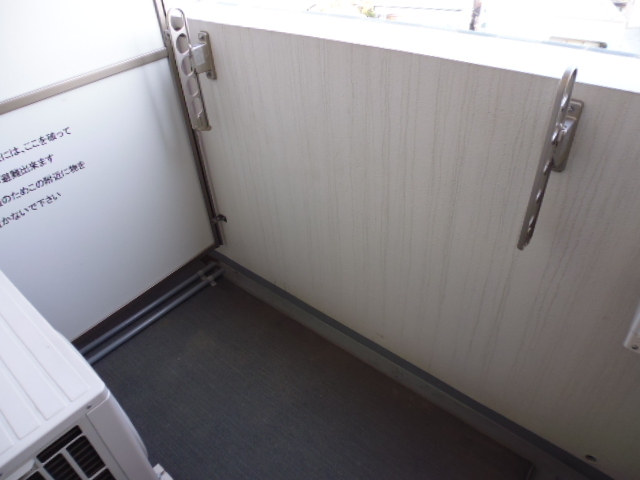 バルコニー　もちろんバルコニー付きのお部屋です。