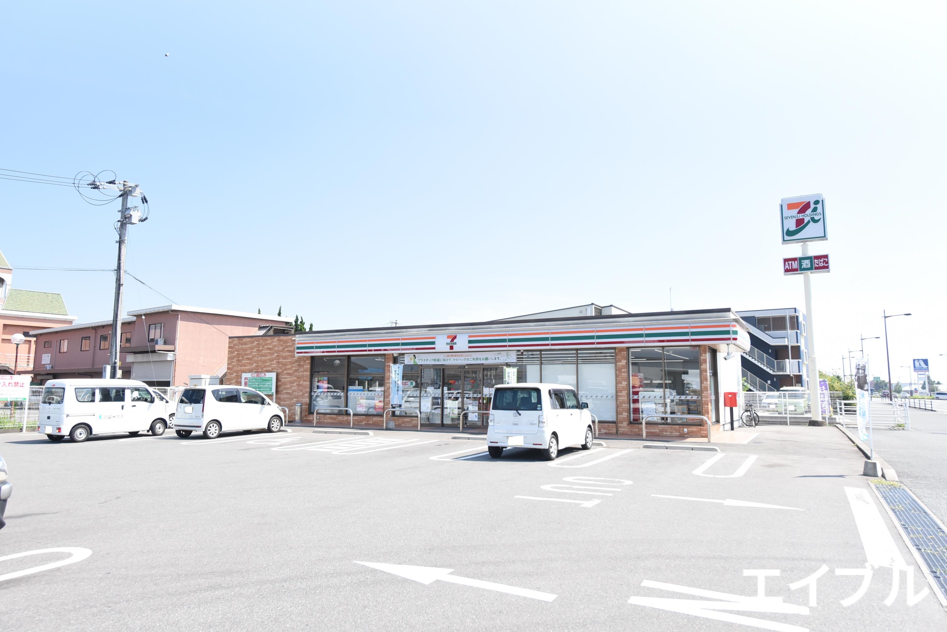 コンビニ　セブンイレブン久留米津福バイパス店（コンビニ）まで494m