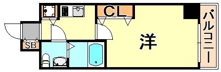 S-RESIDENCE神戸磯上通の間取り写真